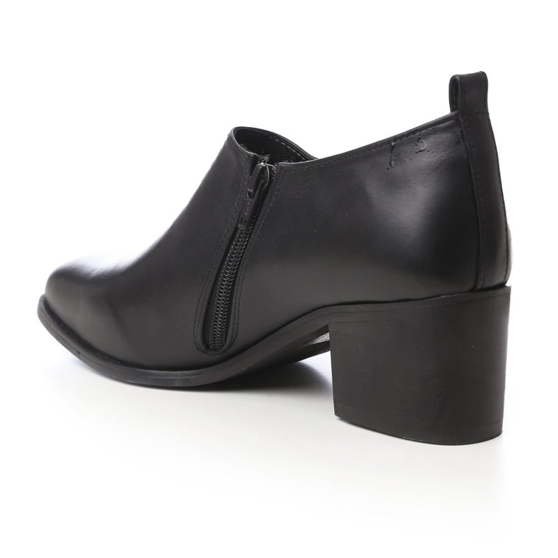 Mr.joe Block Heel Ankle Boots Black - Image 4